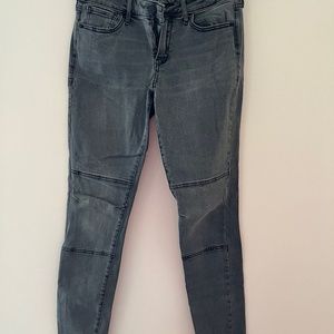 Grey mid rise jeans